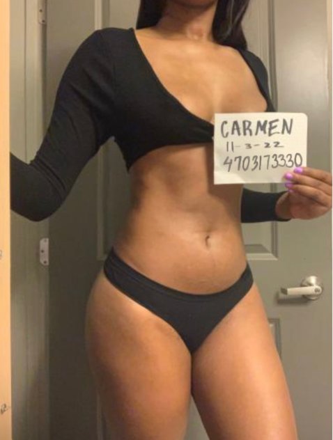 Carmen body-rubs 