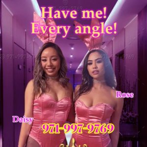 2 Asian girls💘Daisy & Rose😜💋Lots of Tricks👉971-997-9769