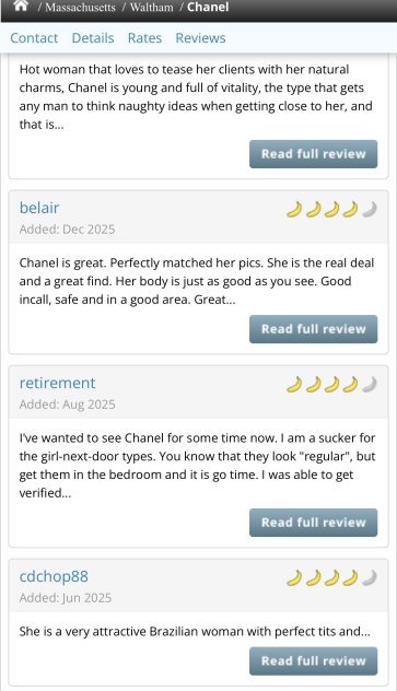 Chanel Lux in Waltham Escorts Boston