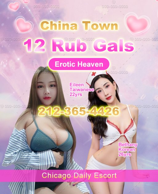 12 Gals, 3 Spots, All New! Escorts Chicago