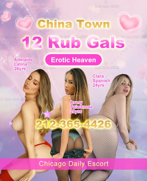 12 Gals, 3 Spots, All New! Escorts Chicago